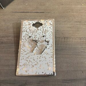 Curling iron earrings :) new never used